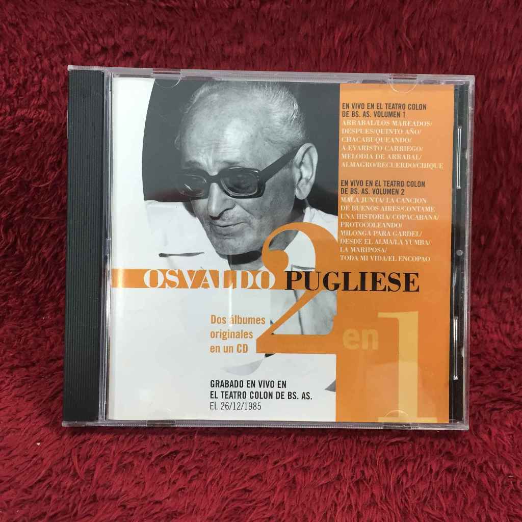 CD Osvaldo Pugliese – Grabado En Vivo En El Teatro Colon สภาพตามรูปปก EA43-31