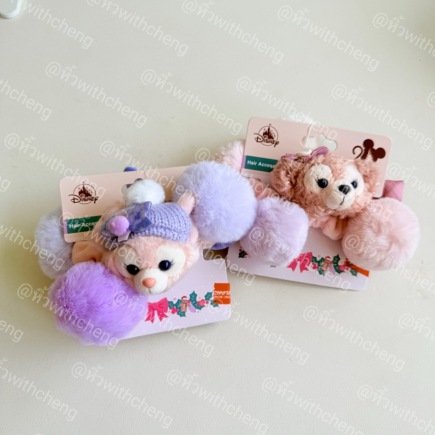 พร้อมส่ง ✅ ยางมัดผม Duffy and friends คอล winter จาก Disney Hong kong