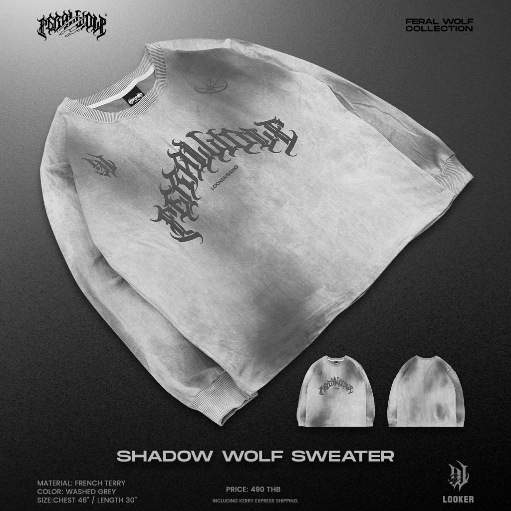 LOOKER سويتر Shadow Wolf — رمادي — صورة 4