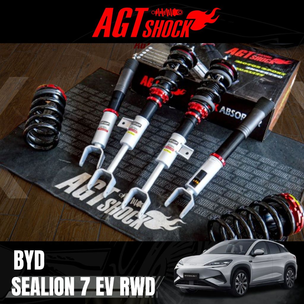 โช๊คอัพ AGT SHOCK หน้า-หลัง สตรัทปรับโหลดสูง–ต่ำ สำหรับ BYD SEALION 07 EV RWD 2024+