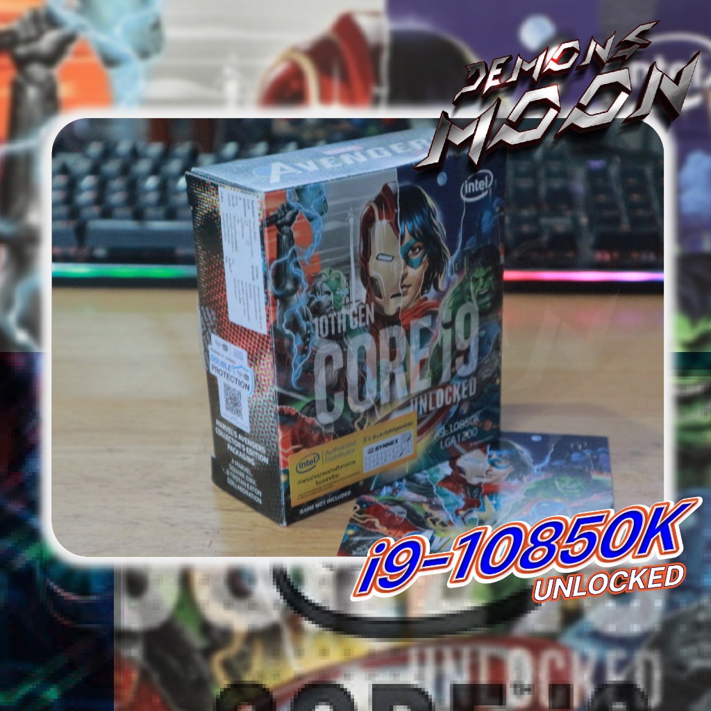 i9-10850K UNLOCKED (ซีพียู) INTEL LGA 1200 (MARVEL AVENGER) 3.6 GHz  CPU มือสอง + ประกัน 7 วัน Demon