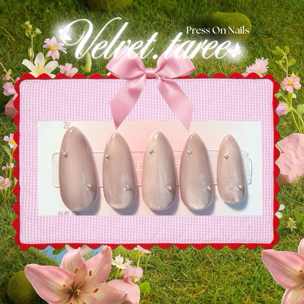 ลงลายใหม่ 🧵 เล็บลูกแก้ว เล็บปลอมสำเร็จรูป 10 นิ้ว 💅 แถมฟรีอุปกรณ์ติดเล็บ กาว ตะไบ ไม้ดัน แอลกอฮอล์ ครบชุด 👀🍅
