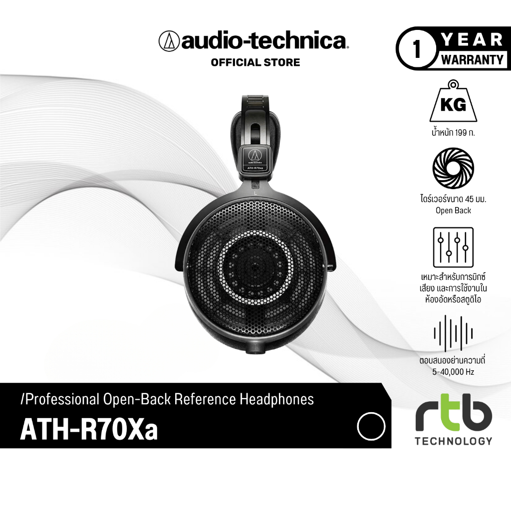Audio-Technica ATH-R70xa หูฟังแบบเปิด Professional Open-Back Headphones