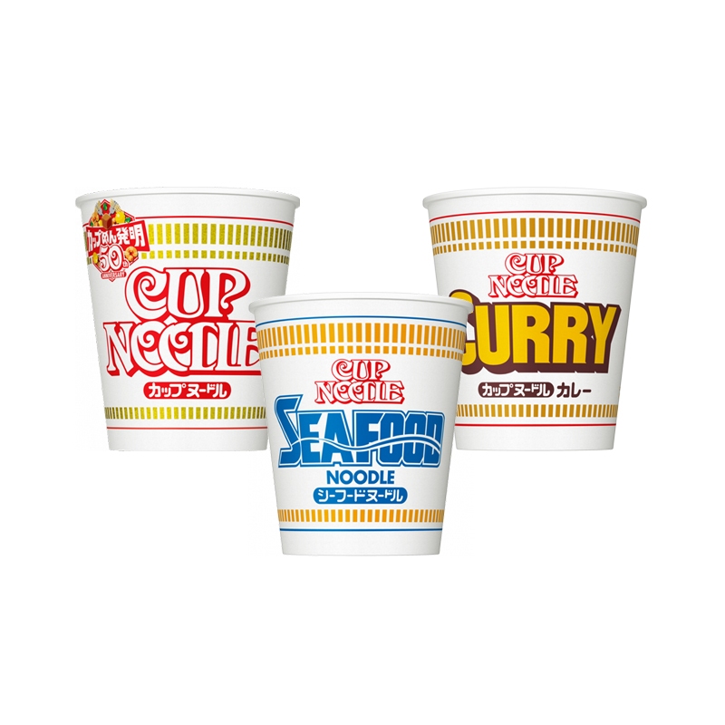 Nissin Cup Noodle คัพราเมนญี่ปุ่น 3 รส ออริจินัล/ซีฟู้ด/แกงกะหรี่ อร่อยต้นตำรับ