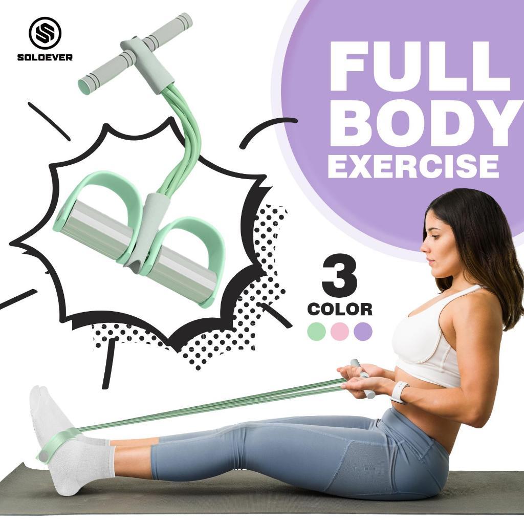 SOLOEVER แถบต้านทานโยคะ ยางรัดออกกำลังกายลดน้ำหนัก แถบต้านทานการออกกำลังกายที่บ้าน Resistance Band
