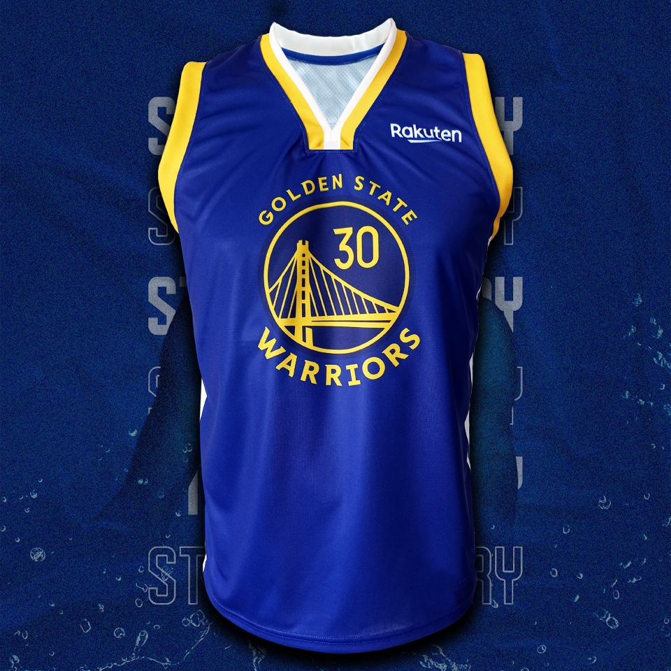 เสื้อบาสเกตบอล ทีม โกลเด้น สเตท รุ่น Curry #30 ไซส์ S-5XL #BK0023