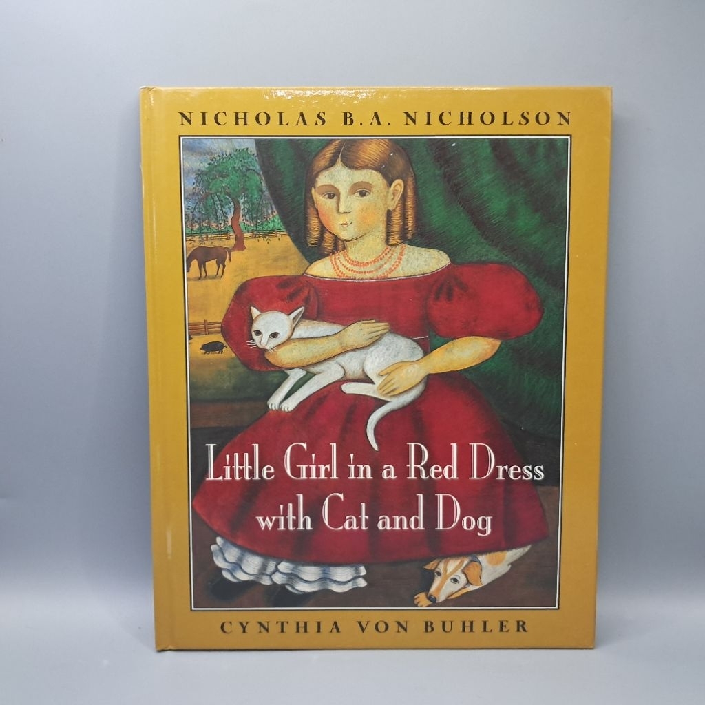 #มือสอง : Little Girl in a Red Dress with Cat and Dog by  Nicholas B.A. Nicholson : Cynthia von Buhl