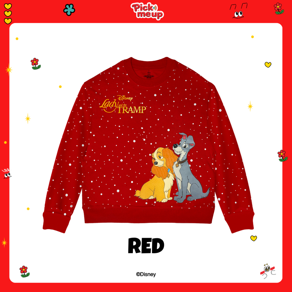 Pick Me Up เสื้อสเวตเตอร์พิมพ์ลาย Lady And The Tramp ลิขสิทธิ์ Disney - รูปที่ 4