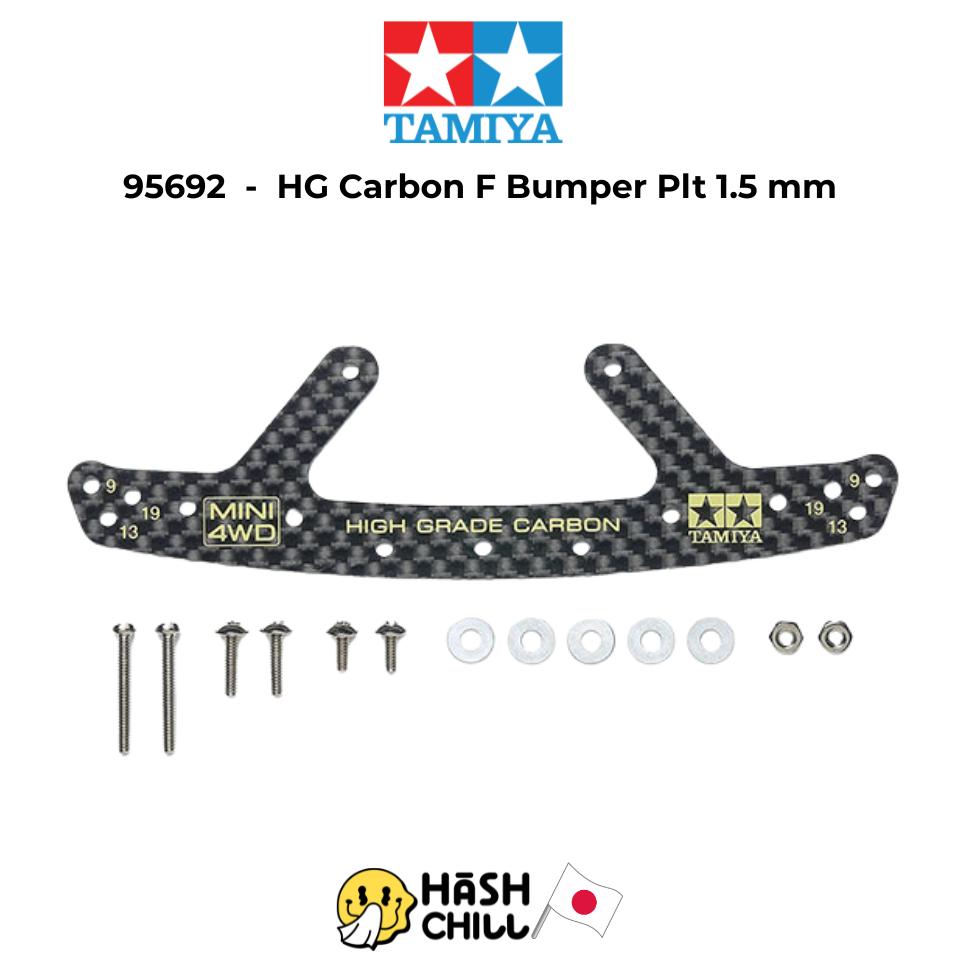 Tamiya 95692 - Jr Hg Front Bumper Plate Carbon 1.5mm