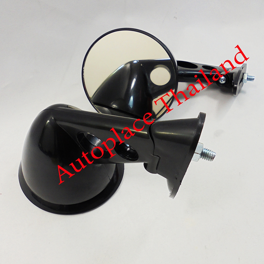 For Chevrolet Camaro Z28 1970-81 Pair Fender Mirrors Black Bullet Custom Retro