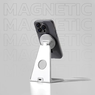 Moreno เคสมือถือแม่เหล็ก แบบใส ขอบกันกระแทก ซี่รี่ย์ 11-17 รองรับการชาร์จไร้สาย Magnetic / สีดำ