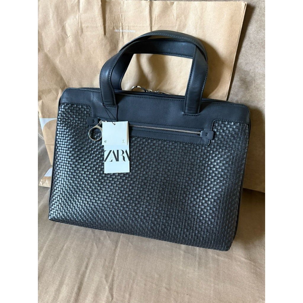 กระเป๋าเอกสารผู้ชาย กระเป๋าแลปท็อป zara ใหม่