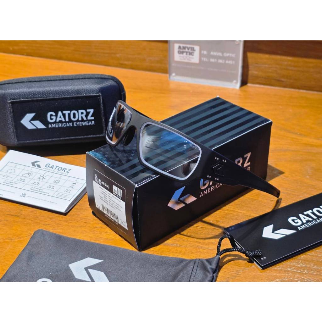 GZ-08-404 SPECTOR MATTE BLACK , BLACK LOGO BALLISTIC PHOTOCHROMIC LENS