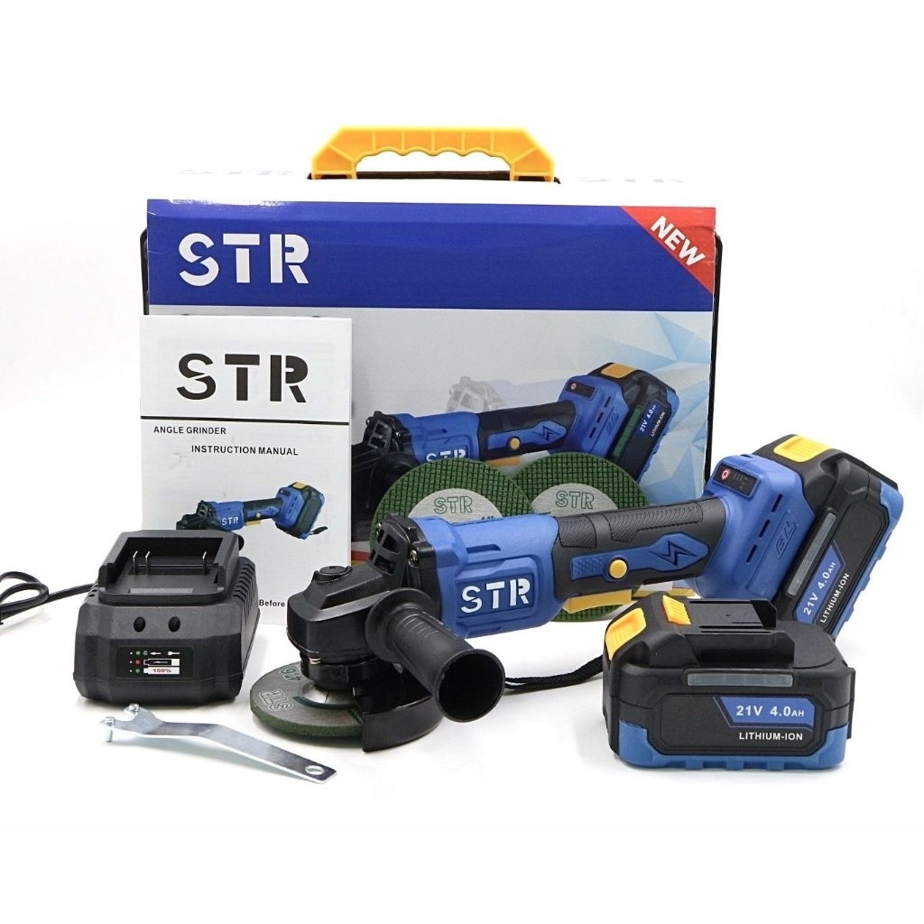 STRหินเจียร์แบต STR St-740 เครื่องเจียร์4นิ้วไรสาย