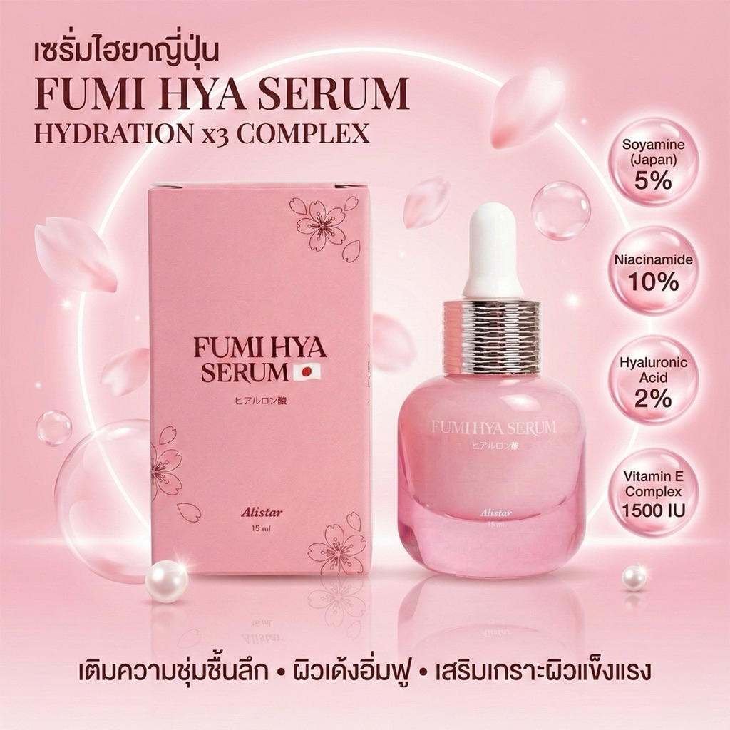 เซรั่มฟูมิไฮยา 15 ML. fumi hya serum เซรั่มอลิสต้าร์