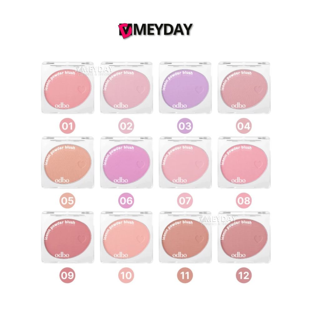 (OD1325) odbo โอดีบีโอ ไอโคนิค พาวเดอร์ บลัช Iconic Powder Biush 4.2g