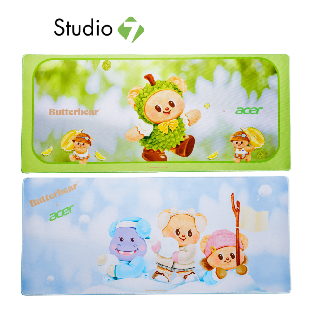 Acer x Butterbear แผ่นรองเมาส์ ลายน้องเนยสุดคิ้วท์ by Studio7