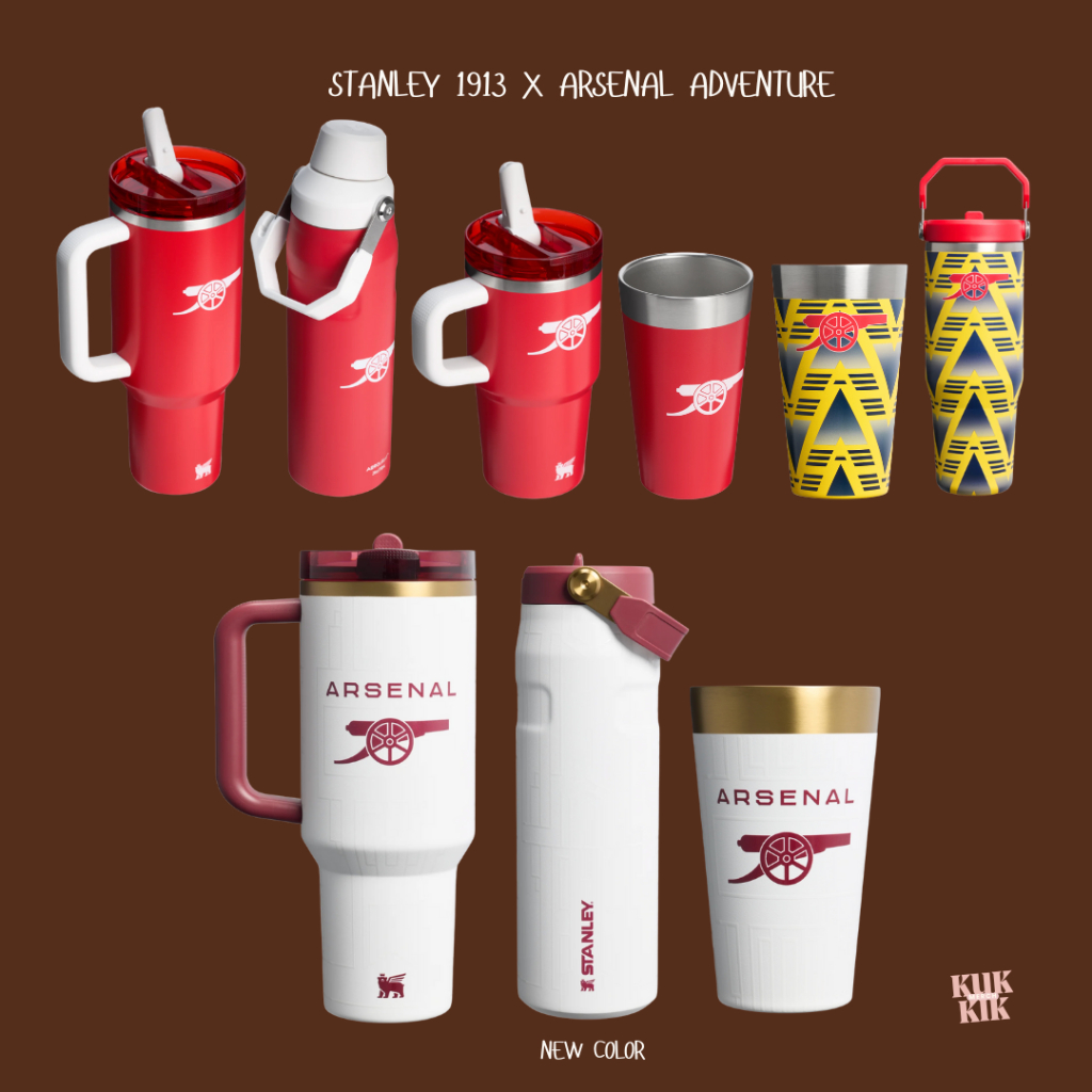 [Pre-order] กระติกน้ำ Stanley 1913 x Arsenal Adventure Collection