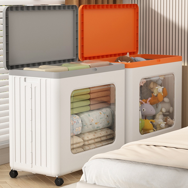 NeatBox กล่องเก็บของเล่นเด็ก พับเก็บได้ ซ้อนกันได้ ใส่ของได้เยอะ ใช้งานสะดวก โปร่งใสและมองเห็นได้