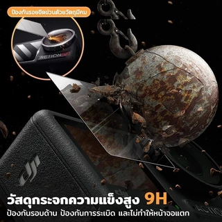 Telesin DJI Action 4/Action 5 Pro กระจกกันรอย Tempered Protective Film Set