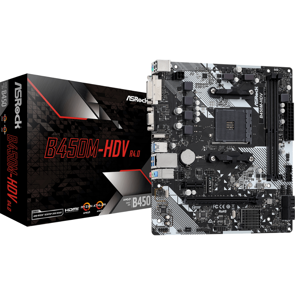 Mainboard ASROCK B450M-HDV R4.0 Micro-ATX Socket AM4