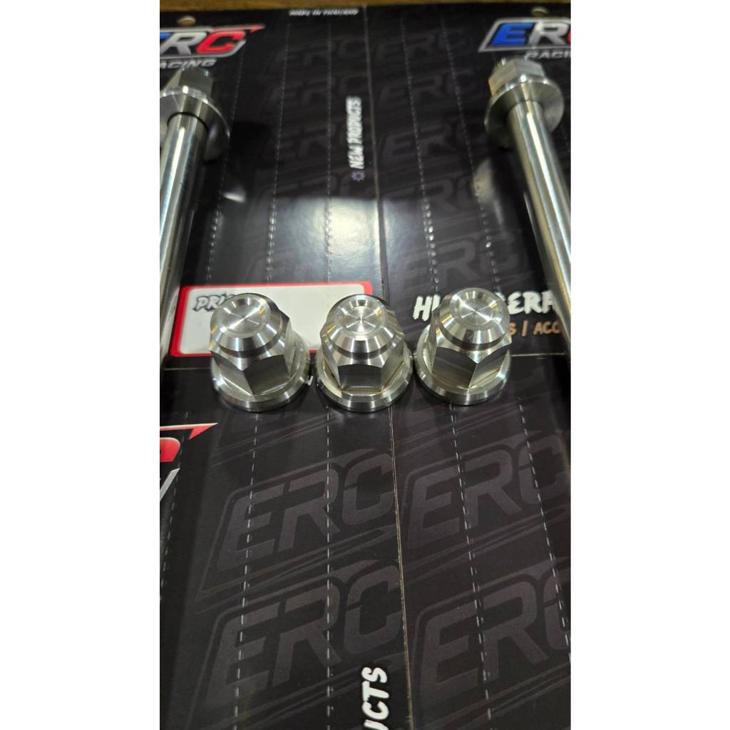 แกนล้อหน้าGiorno/Lead แกนล้อสแตนเลส งาน แบรนด์ ERC Racing