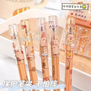 ปลอกดินสอ ปลอกดินสอป้องกันหัวดินสอ ลายคาปิบาร่า 6ชิ้น/แพ็ค
