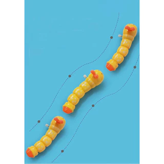 YUNLEO Toy🐛ตุ๊กตาไขลาน มี 4 สี ของเล่นไขลานสีสันสดใส หนอนน่ารัก ของเล่นเด็ก