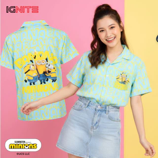 [พร้อมส่ง] IGNITE MINIONS APPAREL เสื้อฮาวายมินเนียน สินค้าลิขสิทธิ์แท้