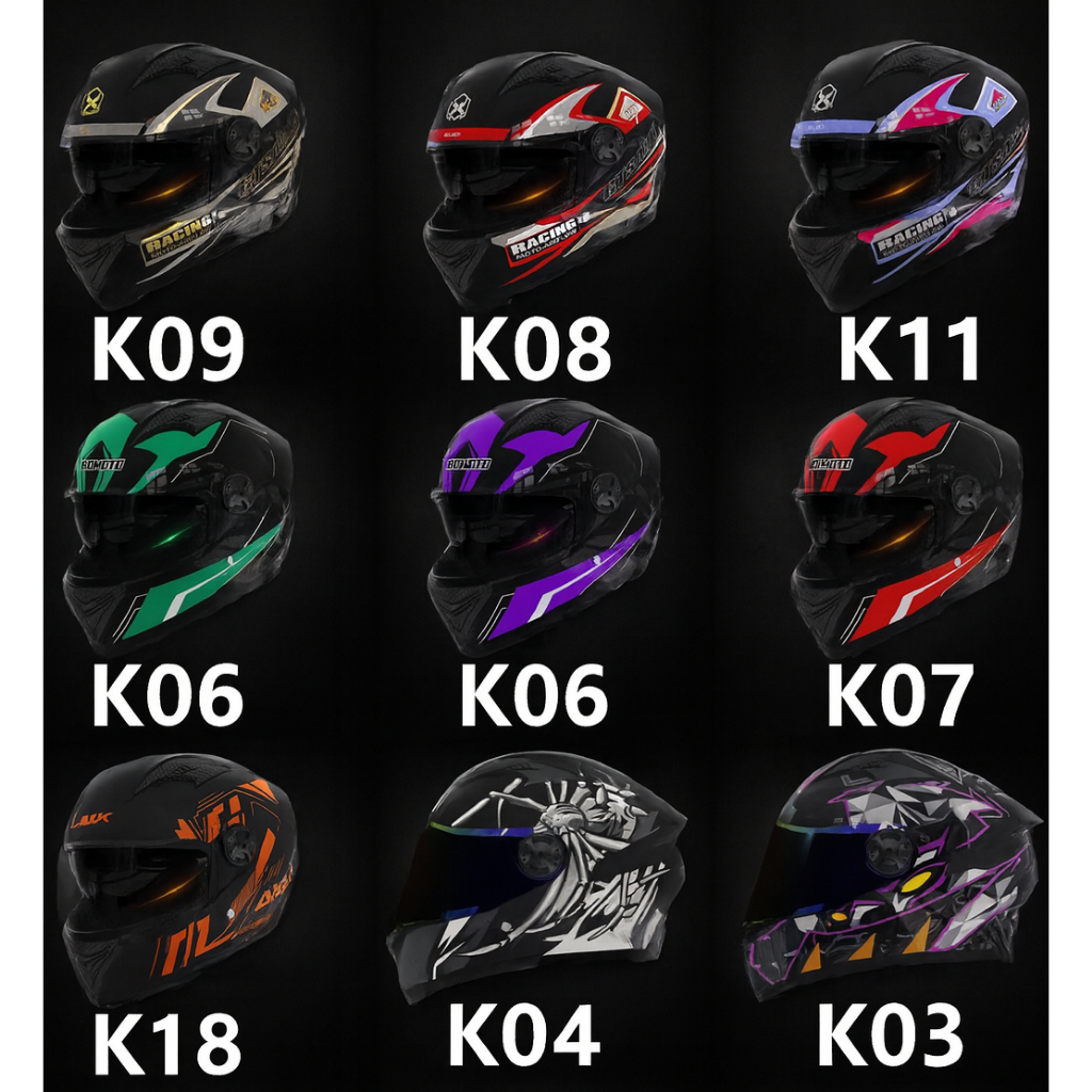 หมวกกันน็อค เต็มใบรุ่นใหม่!557 หมวกนิรภัย ฟรีไซส์ 55-62cm ใส่สบาย ภายในบุฟองน้ำแห้งเร็ว วัสดุ ABS แข - รูปที่ 2