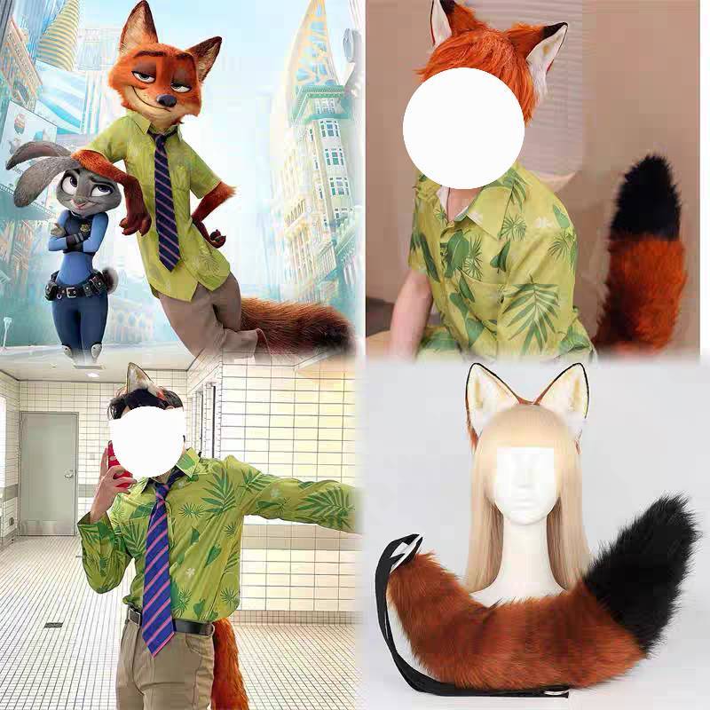 [พร้อมส่ง กทม]ที่คาดผม เข็มขัดหาง นิค ซูโทเปีย Nick Zootopia