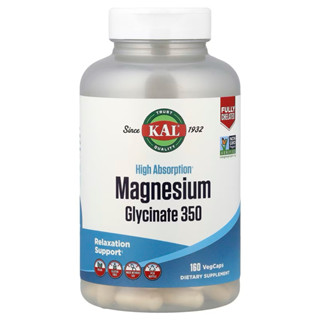 หมดอายุ01/29KAL_magnesium_glysinate350_160vegcaps