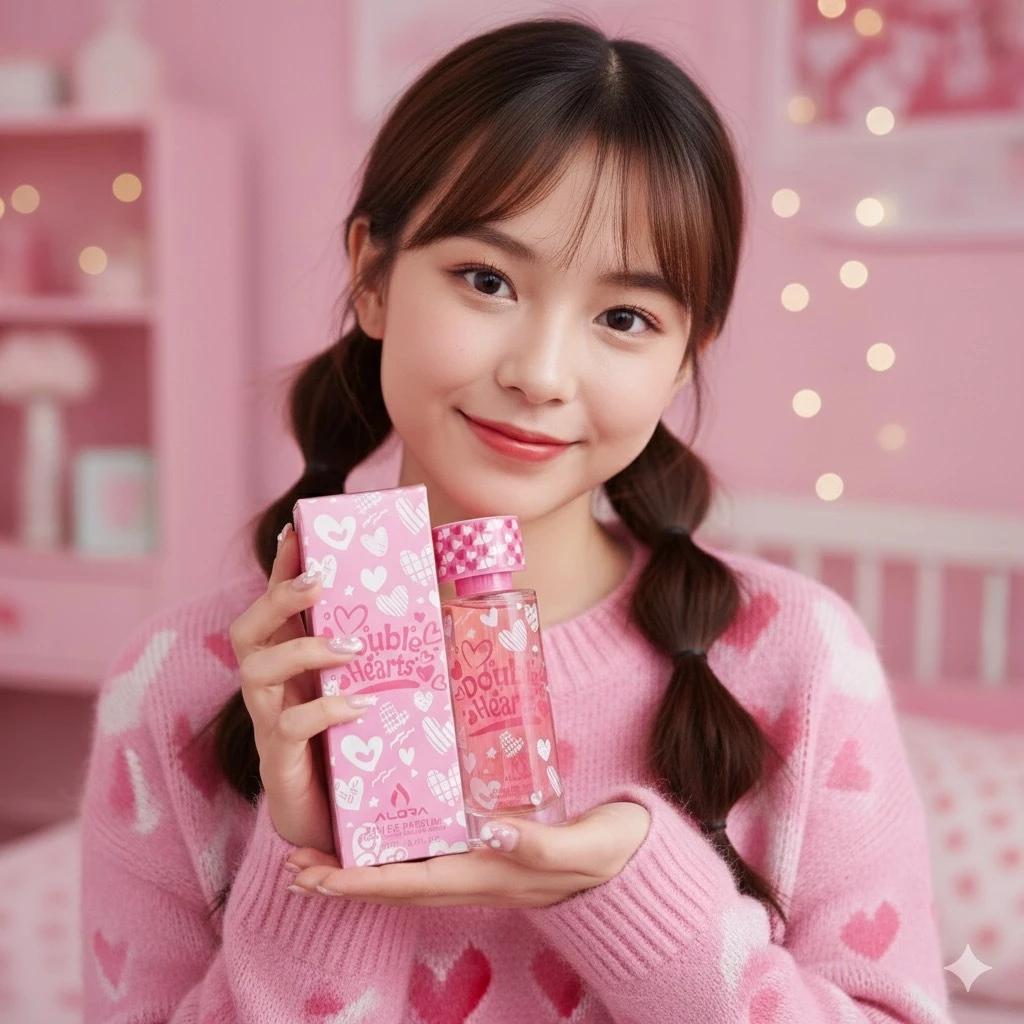 ALORA Double Hearts EDP 100ML น้ำหอมผู้หญิง กลิ่นช็อคโกแลต หอมหวาน -3258