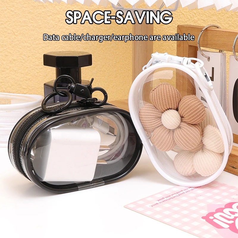 กระเป๋าจัดเก็บสายเคเบิล หูฟัง กระเป๋าเก็บ ขนาดกะทัดรัด พกพาสะดวก