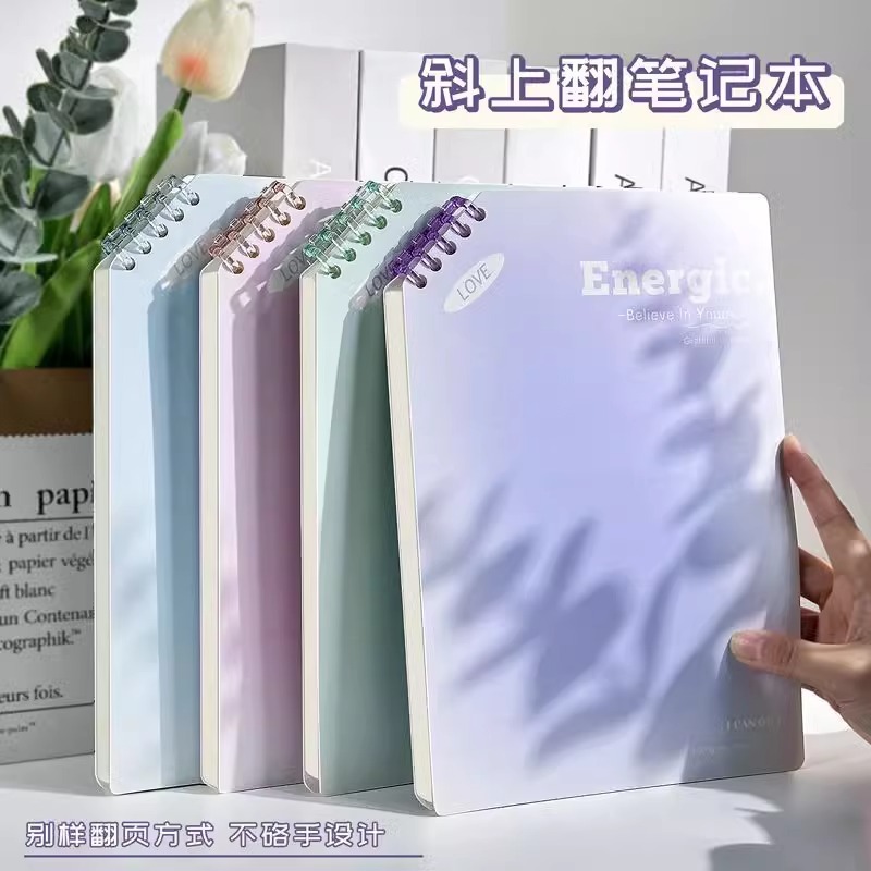 B5-60 แผ่นNotebook สมุดโน๊ต เส้นกราฟ มีเส้น สมุดโน้ตบันทึก สมุดโน๊ตสันห่วง สมุดบันทึกแบบเอียง