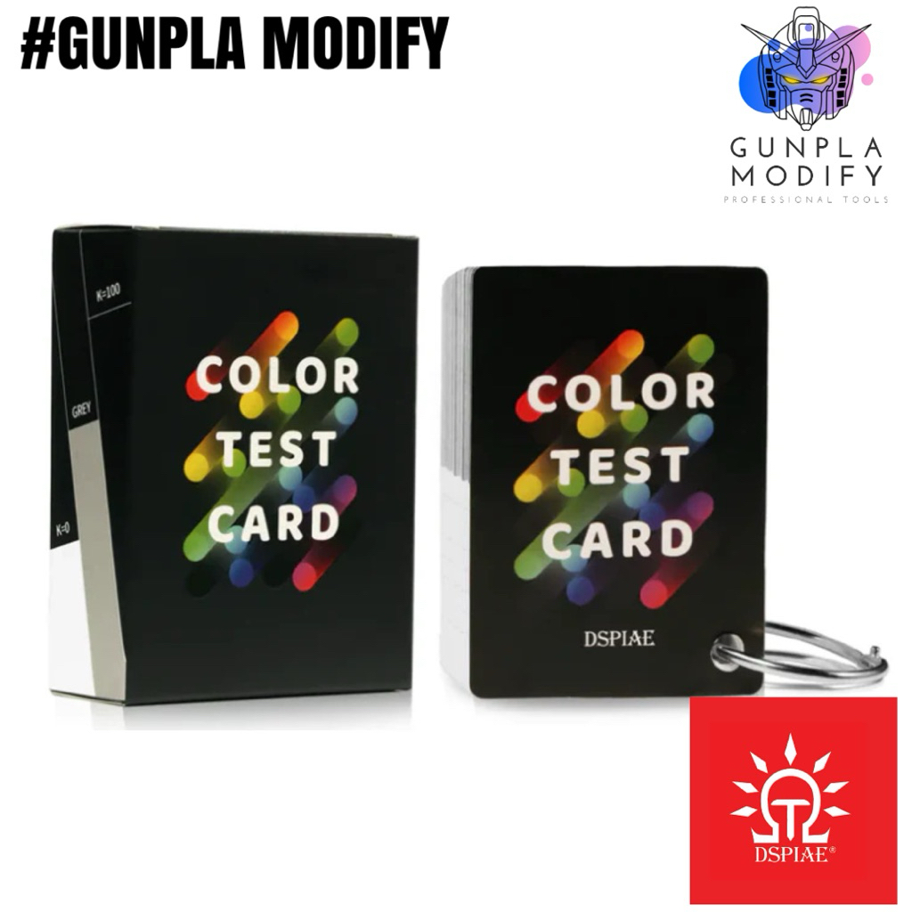 DSPIAE Model Paint Color Test Card แผ่นทดสอบสี CC-01