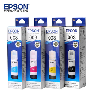 EPSON 003 inks หมึกแท้ 65 ml สินค้าเดิม 100% 4 สี สามารถออกใบเสร็จได้L1110 L1210 L1216 L1250 L1256(ราคา-ส่ง)