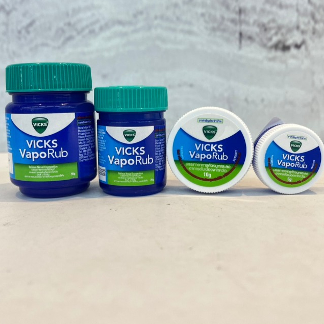 VICKS VapoRub วิคส์ วาโปรับ ช่วยให้หายใจสะดวก บรรเทาอาหารคัดจมูกชนิดขึ้ผึ้ง
