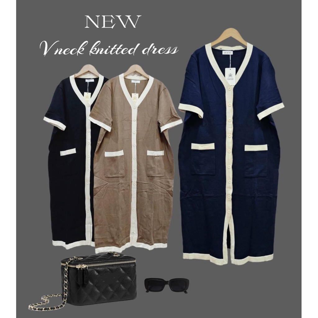 เดรสสีเรียบเข้าใหม่ล่าสุด พร้อมส่ง