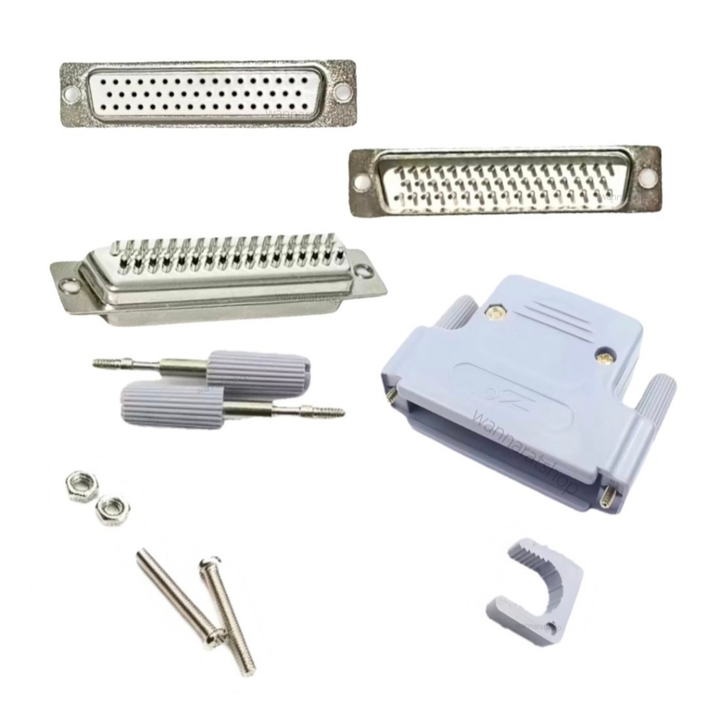D-Sub DB50 ชุดประกอบ ตัวผู้ ตัวเมีย DB 50 pin แบบ 3 แถว Connector