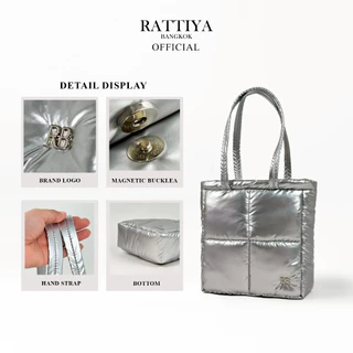 [RATTIYA BANGKOK] Quadra Tote Bag rPET / 2 colors กระเป๋านุ่มนิ่มผ้าRecycled น้ำหนักเบาพิเศษ สะพายไหล่