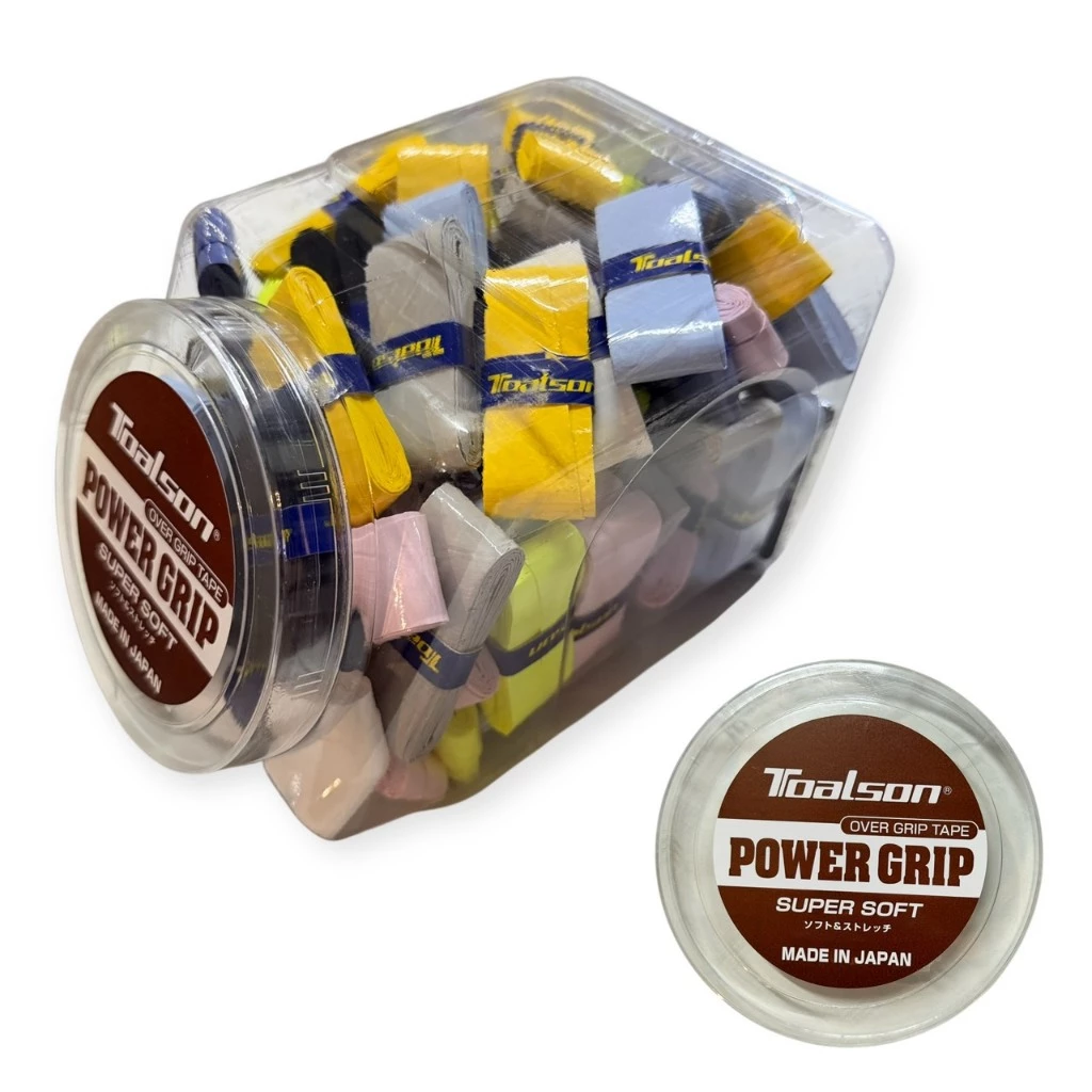 Toalson Power grip นุ่ม สัมผัสสบาย ผ้าพันด้าม เทนนิส Overgrip tennis ของแท้ พร้อมส่ง