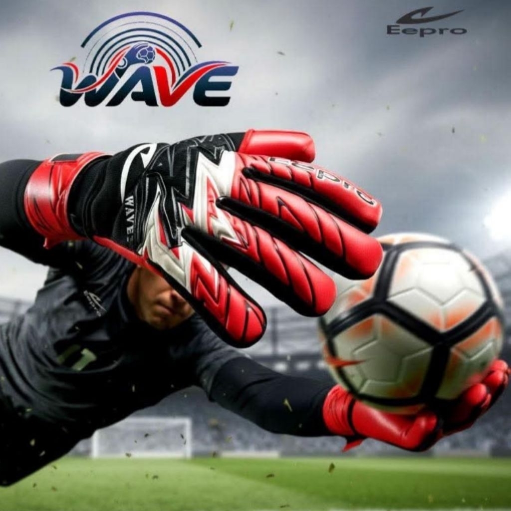 (Eeproลิขสิทธิ์💯)ไซส์ 6-11 ถุงมือโกล์ เด็ก-ผู้ใหญ่/ถุงมือผู้รักษาประตู Eepro WAVE