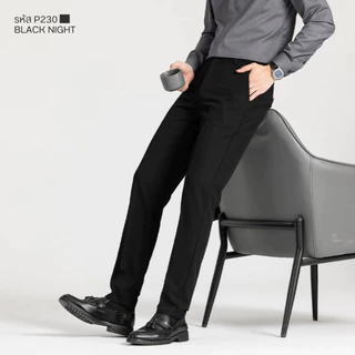PISK Cool Flex Pants กางเกงผู้ชาย ผ้ายืด 4 ทิศทาง เอวยืดใส่สบายทั้งวัน ผ้าสะท้อนน้ำ ระบายอากาศดี ใส่ทำงานได้