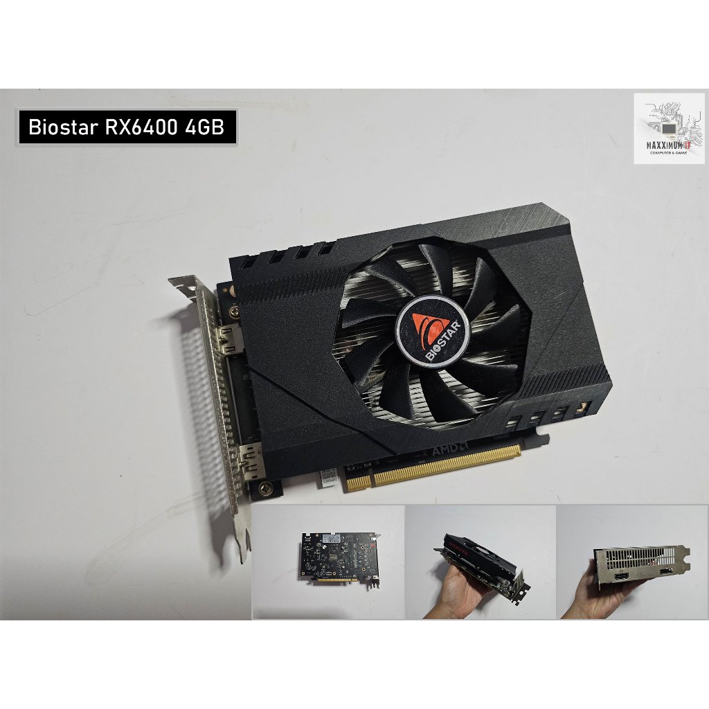 การ์ดจอ (VGA)  RX6400 4GB (มือสอง)