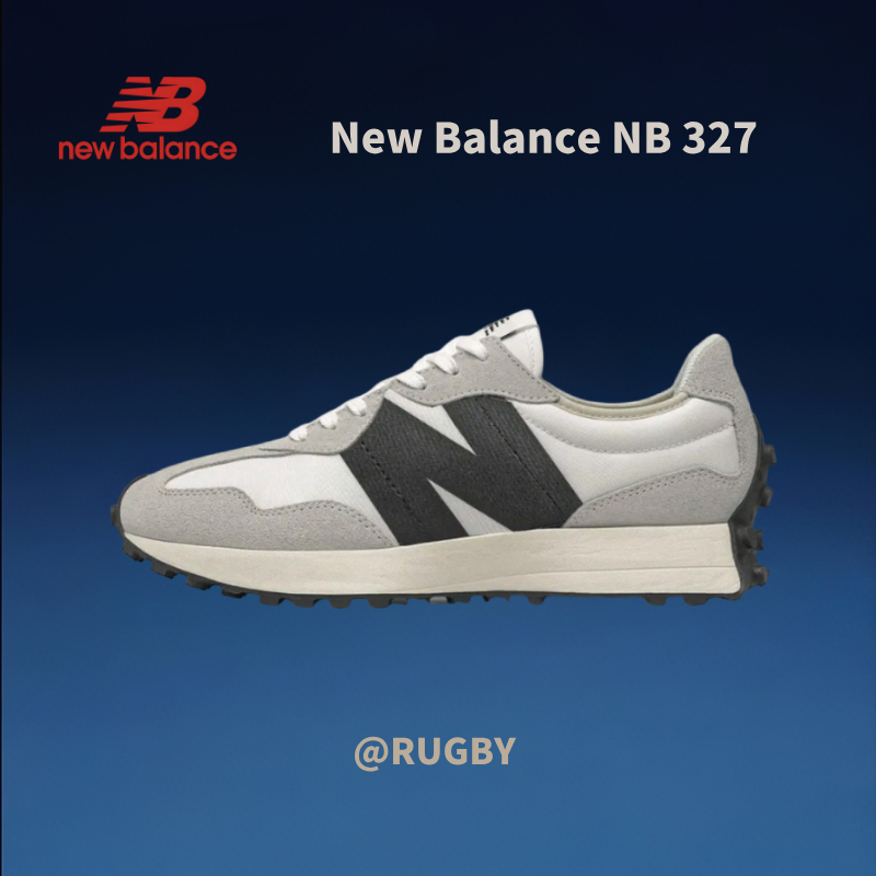 * ของแท้ 100% * New Balance NB 327 Black and White  Low Sneakers  MS327FE