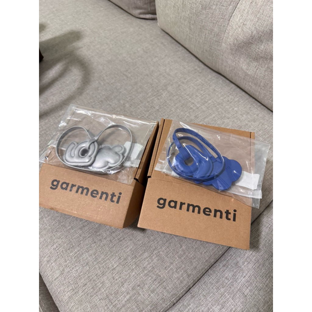 🧚🏻‍♀️ stnnxz - พวงกุญแจ ที่ห้อยกระเป๋า garmenti สีน้ำเงิน 💙 สีเงิน 🩶