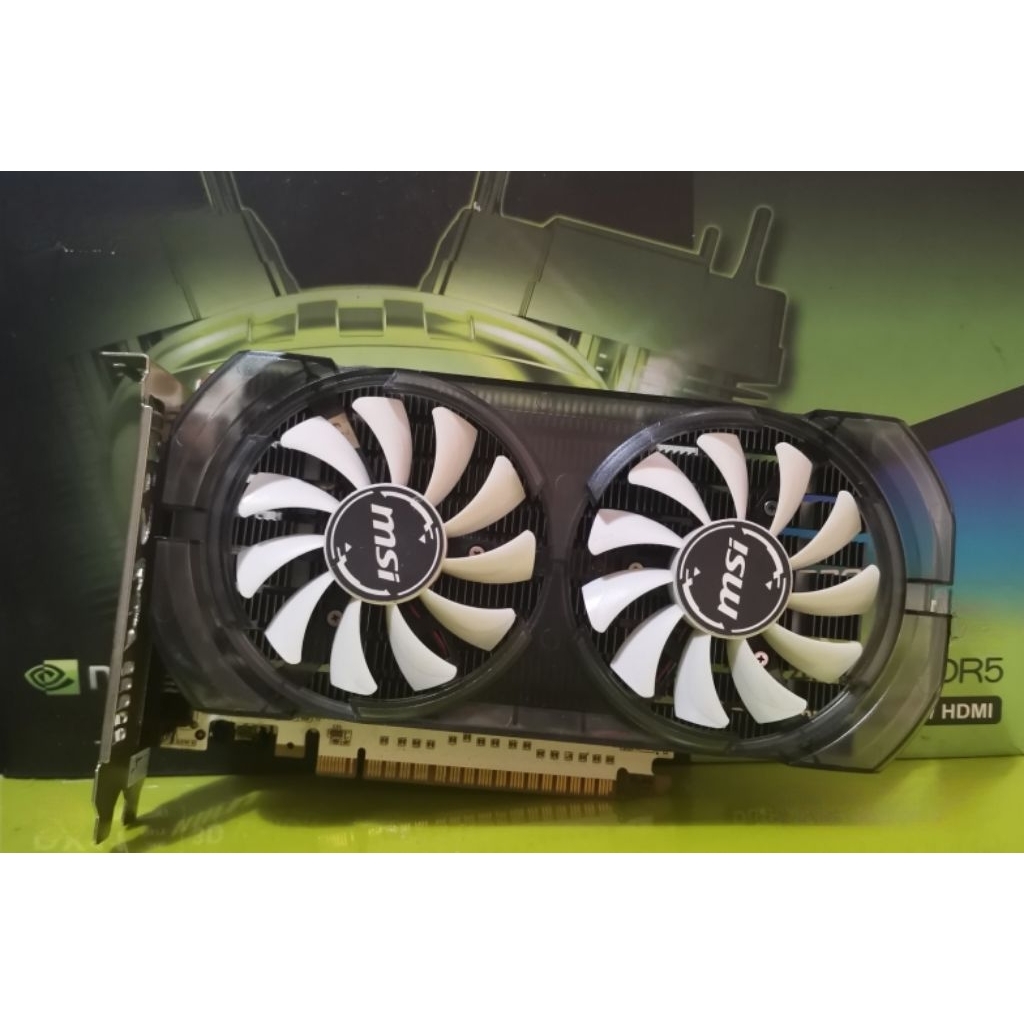 การ์ดจอ MSI รุ่น NVIDIA GTX 750 TI 2GB DDR5 ไม่ต่อไฟเลี้ยง (no box) มือสอง ไม่มีกล่อง