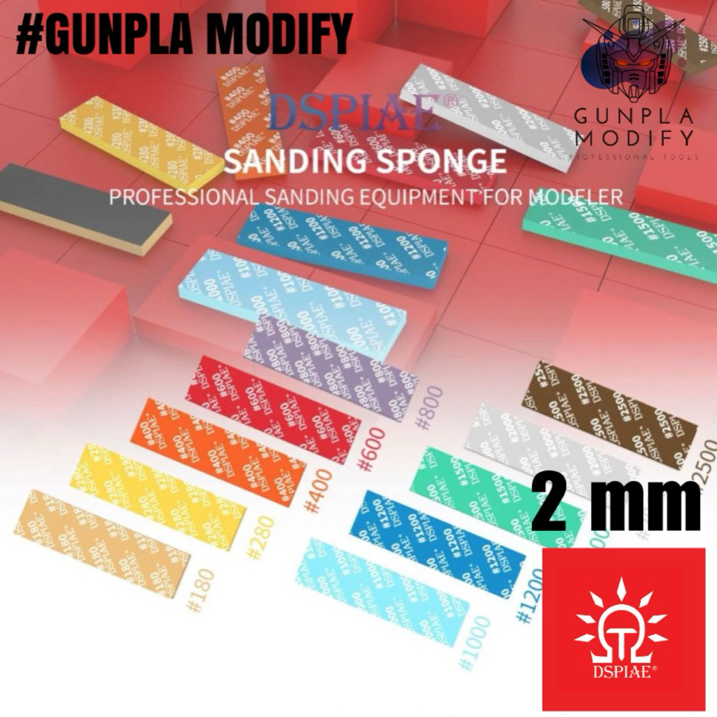 DSPIAE 2mm Sanding Sponge ฟองน้ำกระดาษทราย จำนวน 5 ชิ้น