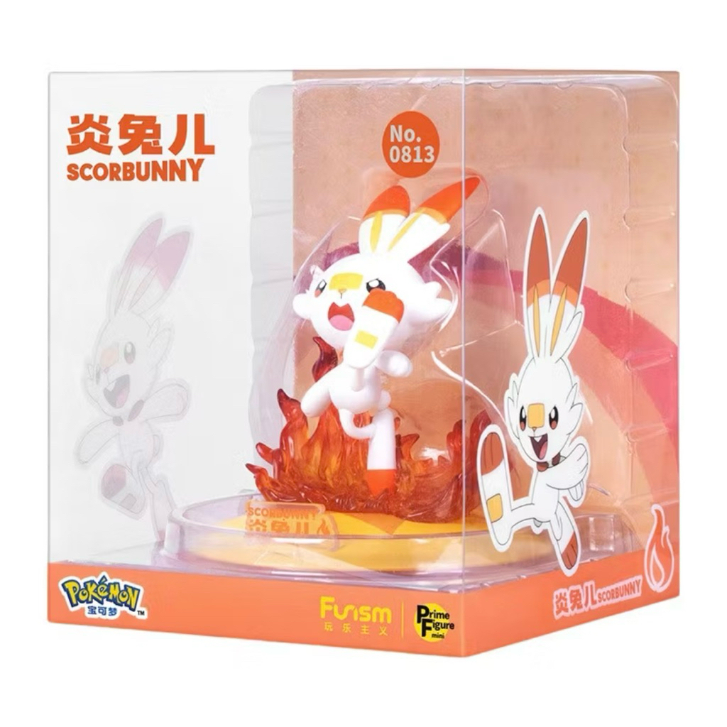 ✅พร้อมส่ง Pokemon Figure - Funism Prime Figure mini Scorbunny (โมเดลโปเกมอน)
